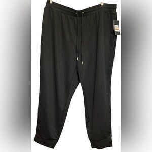 JONES NEW YORK WOMAN BLACK JOGGERS WITH RHINESTONES ON SIDES SIZE 3X NWT